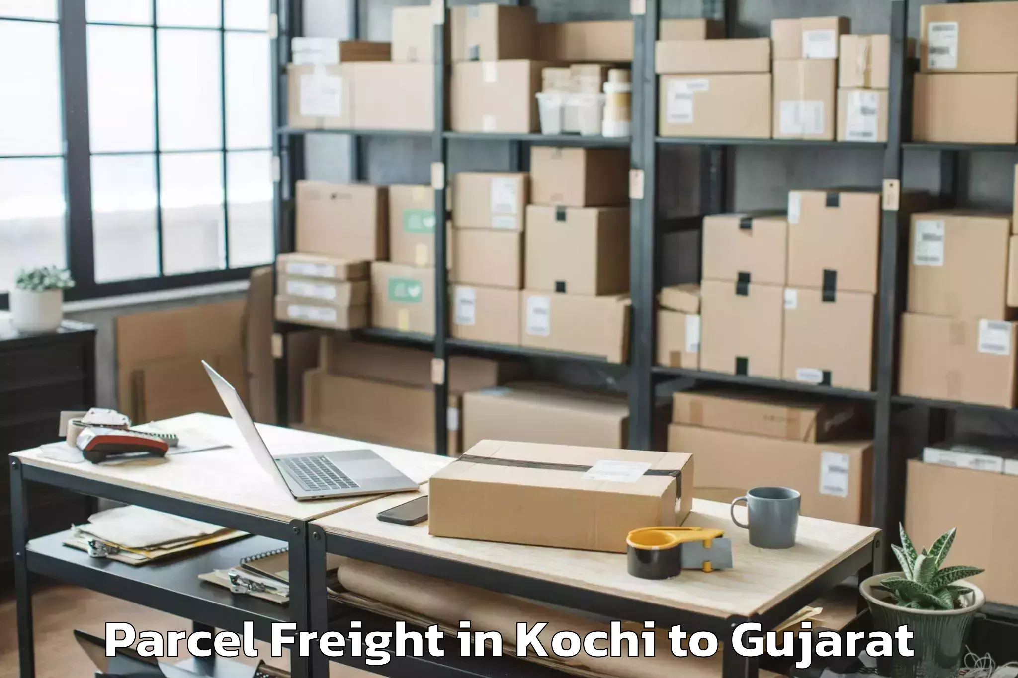 Quality Kochi to Ghogha Parcel Freight